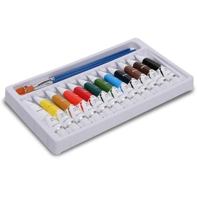 Neomate Acrylic Color Paint Set | 12 x 12ml Aluminum Tubes | Vibrant Acrylic Colors for Artists & Hobbyists | Ideal for Painting on Canvas, Paper, Wood