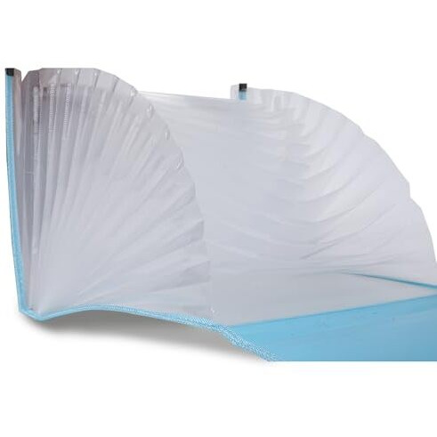 Neomate 13-Pocket Expanding File Organizer | Durable Accordion Folder for Documents, Certificates, and Office Use | Blue