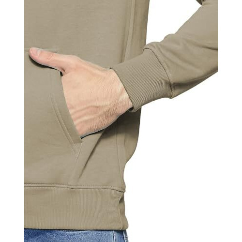 ADRO Mens Hoodies with Hail The Dragon Puff Backside Printed, 100% Cotton 340GSM. (H23-M-DRA-BE_Beige_S)