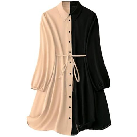 Leriya Fashion Women's Rayon Western Midi Dress (LF-WD1153_Coffee Brown