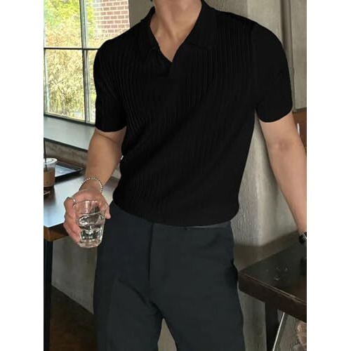 Leriya Fashion T Shirt for Men || Men T-Shirt || Men Polo T-Shirt || Men Pain T-Shirt (XX-Large, Black) LF-MT-1045