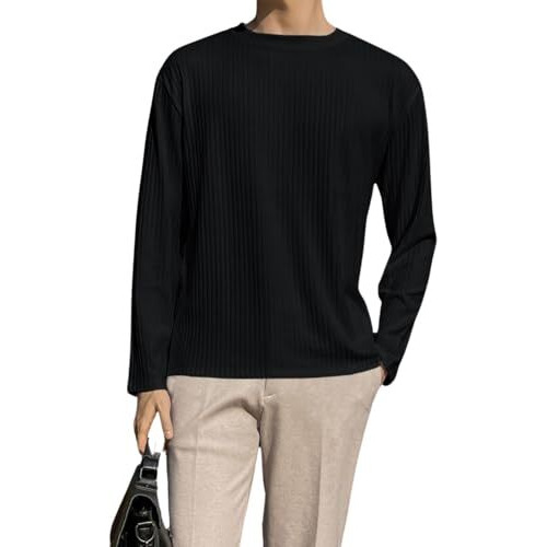 Leriya Fashion Men's Regular Fit T-Shirt (LF-MT-1103_Black