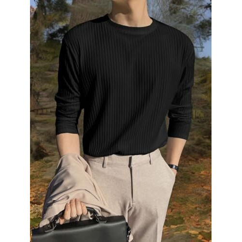 Leriya Fashion Men's Regular Fit T-Shirt (LF-MT-1103_Black