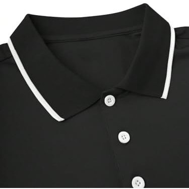 Leriya Fashion Solid Regular Fit Casual Old Money Polo t Shirt for Men (LF-MT-1124_Black 2XL)