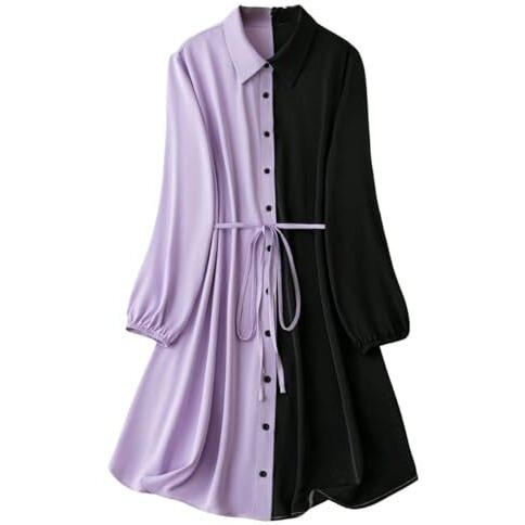 Leriya Fashion Dress for Women| One Piece Dress for Women| Beach Dress for Women| Birthday Dress for Women (Large, Purple)