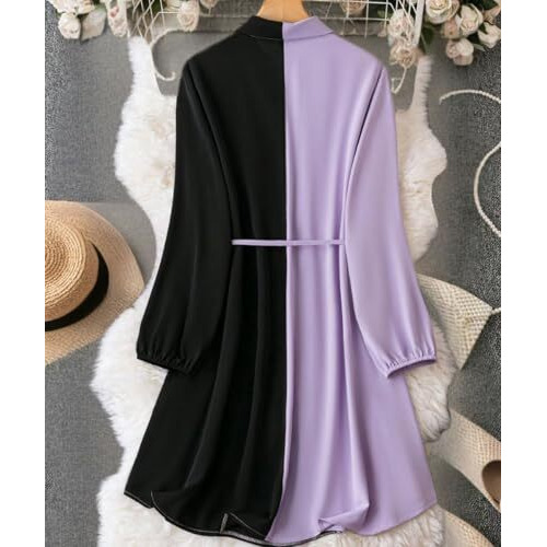 Leriya Fashion Women's Rayon Western Midi Dress (LF-WD1153_Purple