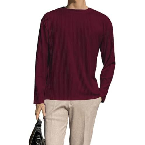 Leriya Fashion Men's Regular Fit T-Shirt (LF-MT-1103_Maroon