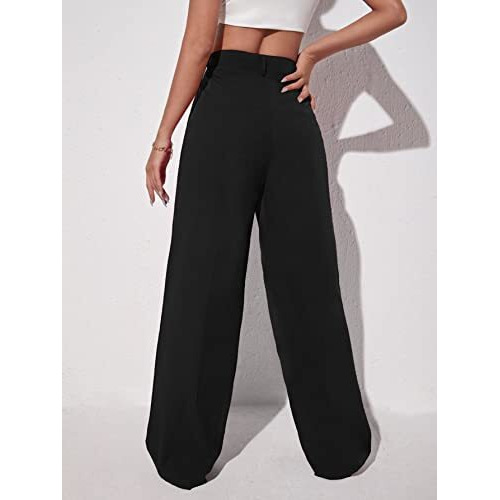 Leriya Fashion Trouser for Women | Trouser Pants for Women | Black Trouser for Women (Medium, Black) |Fit Type Regular Fit |Size M