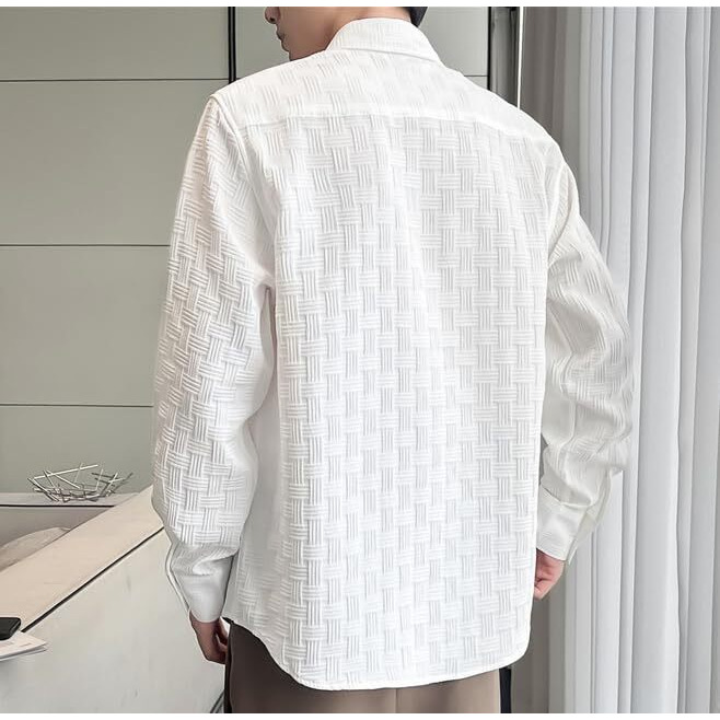 Leriya Fashion Regular Fit Shirt for Men| White Shirt for Men| Men Stylish Shirt | Black Casual Shirt for Men (Medium, White)