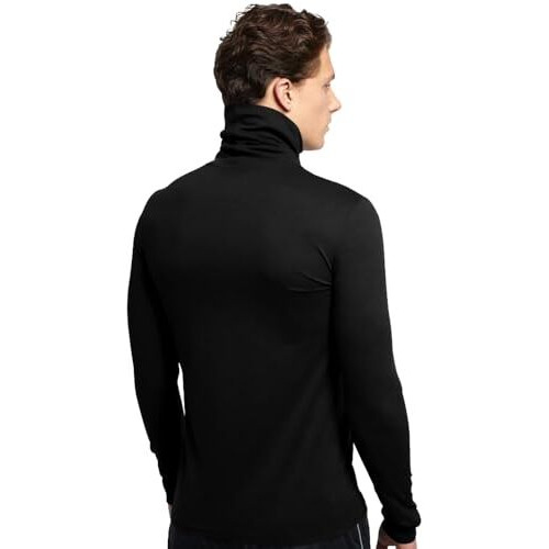 EYEBOGLER Men's High Neck Solid Regular Fit Full Sleeve T-Shirt