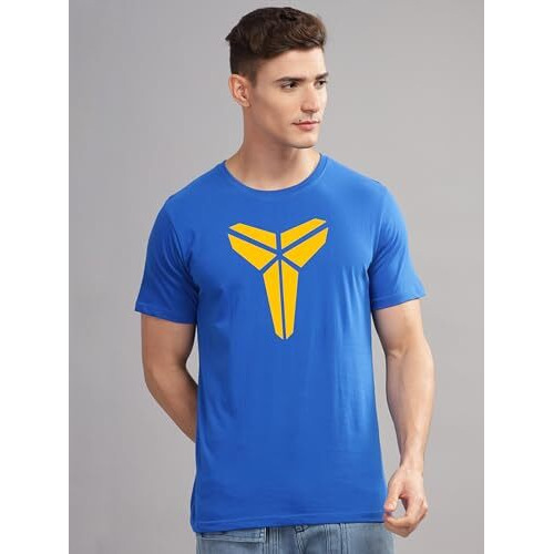 ADRO Mens Printed T Shirt - Premium Cotton Graphic Printed Tshirt - Royal Blue T-Shirt - RN24-TOB-RB-2XL
