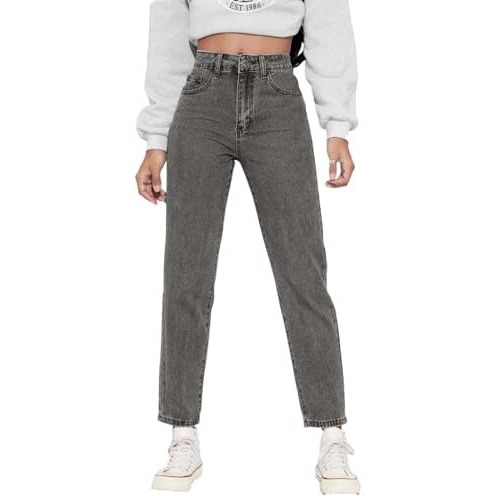 KOTTY Women's High Rise Cotton Lycra Blend Ankle Length Slim fit Jeans (Grey,30)_KOTTYLADIESJEANS1023L
