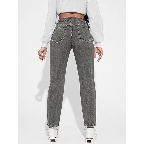 KOTTY Women's High Rise Cotton Lycra Blend Ankle Length Slim fit Jeans (Grey,30)_KOTTYLADIESJEANS1023L