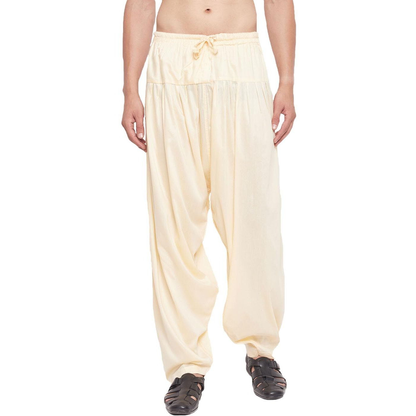 JBN Creation VASTRAMAY Rayon Blend Men's Gold - Pyjama_VASMPTY1GO_F, Free Size