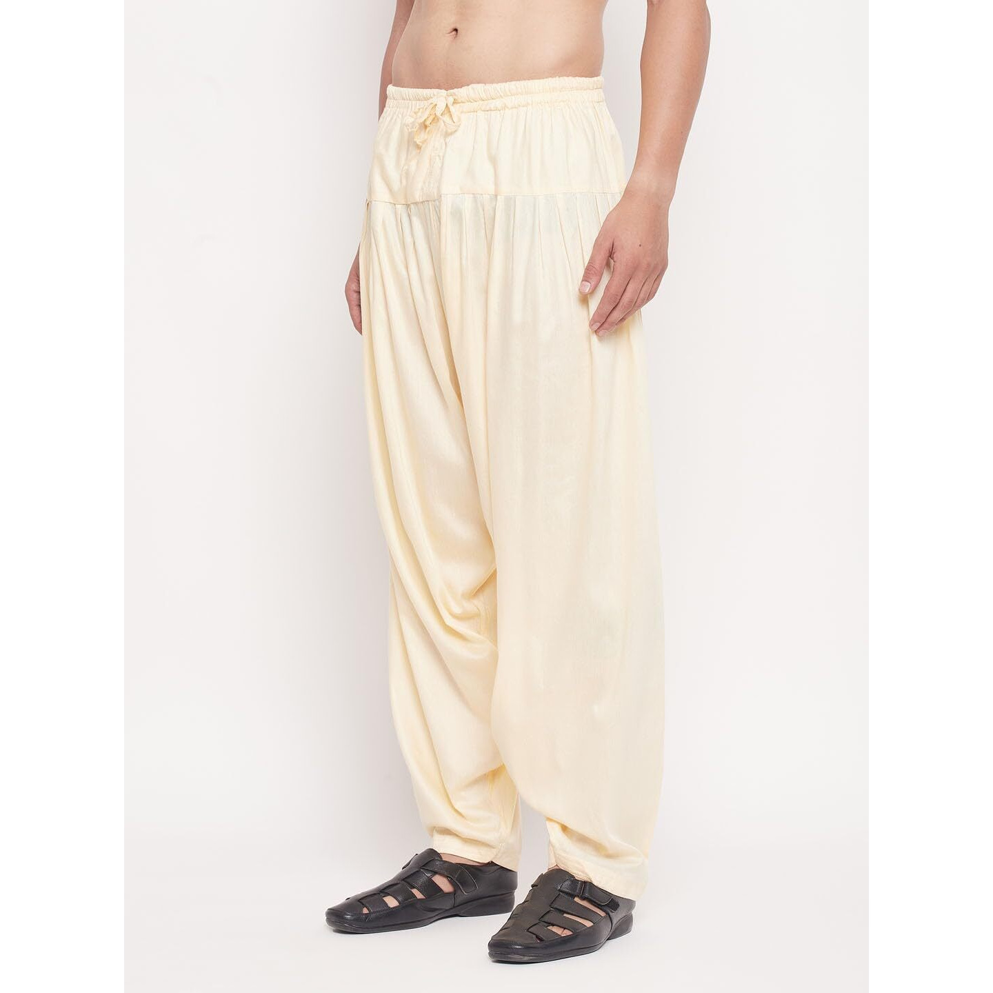 JBN Creation VASTRAMAY Rayon Blend Men's Gold - Pyjama_VASMPTY1GO_F, Free Size