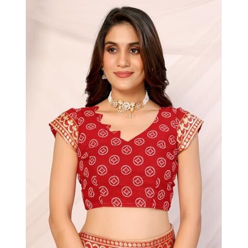 Yashika Women's Woven Latest Georgette Saree with Lace and Blouse Material (AZ-YS-P1-AACHAL-KORAM-Parent_Chiku Red)