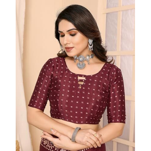Yashika Woven Malgudi Art Silk Women's Saree (AZ-PY-P1-UTISHA Maroon