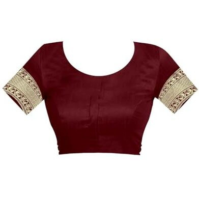Yashika Women's Zari Woven Cotton Silk Jacquard Saree with Unstitched Blouse Material (AZ-YS-OG1-JESSY Marron_Maroon)