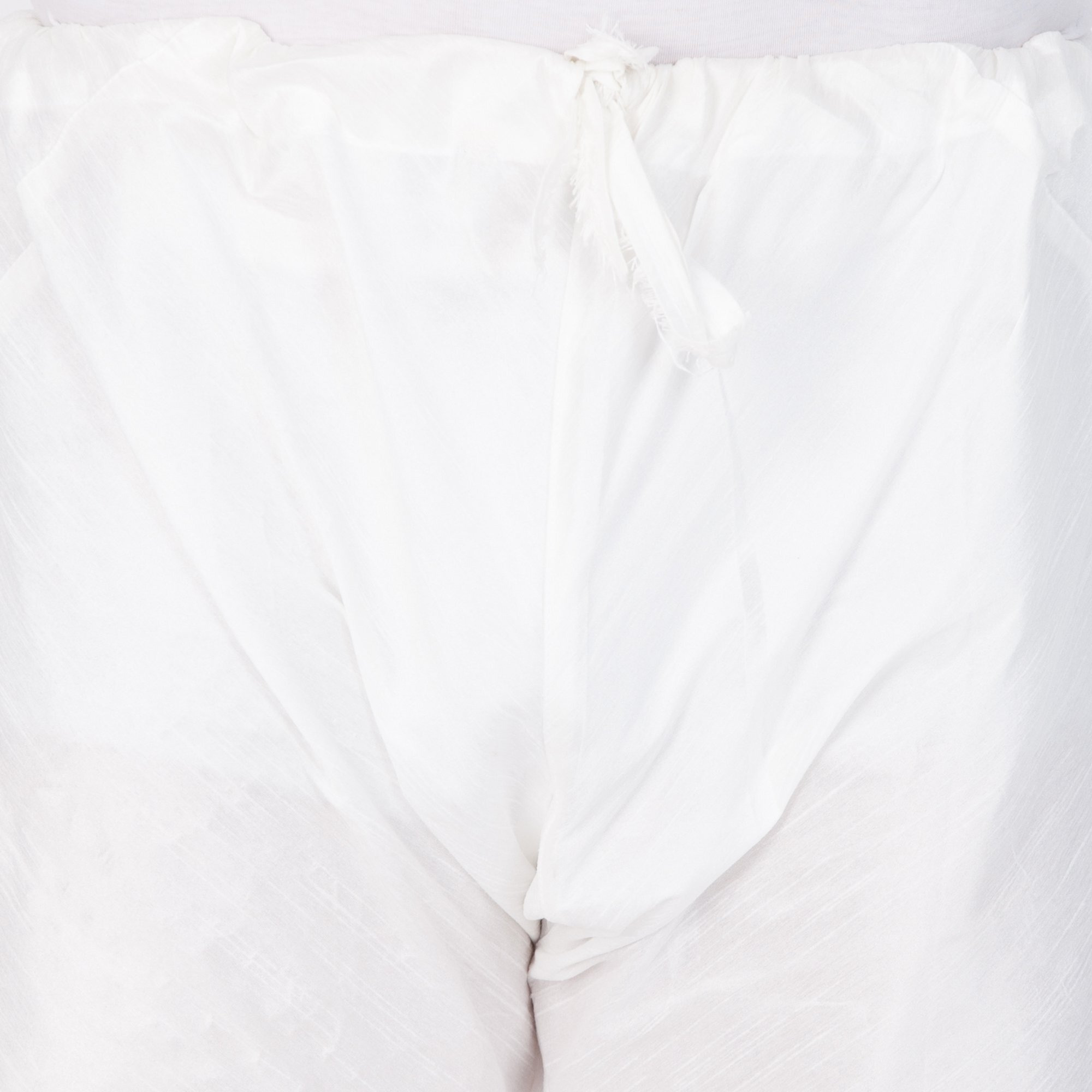 VASTRAMAY VM Mens Silk Blend White Pyjama - Stylish Lounge Wear for Relaxation and Sleep | Regular Premium Cotton, Elastic Waist, and Classic Design for Ultimate Comfort_VASMPDWH_36