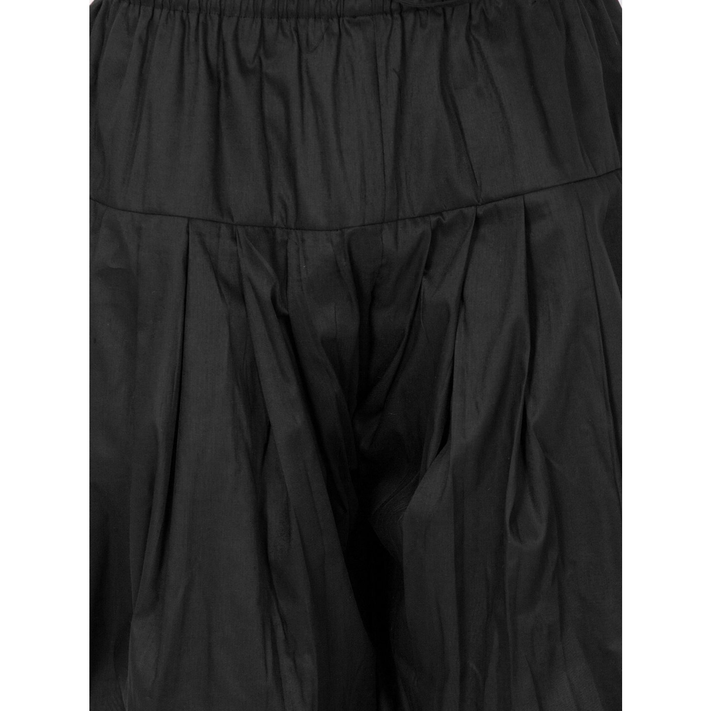 VASTRAMAY Mens Cotton Blend Black Dhoti - Comfort, Classic Design for Festivals & Ceremonies | Solid Cowl Pattern Patiala Dhoti Pant| Ethnic Indian Wear for Men_VASMCDBL_40