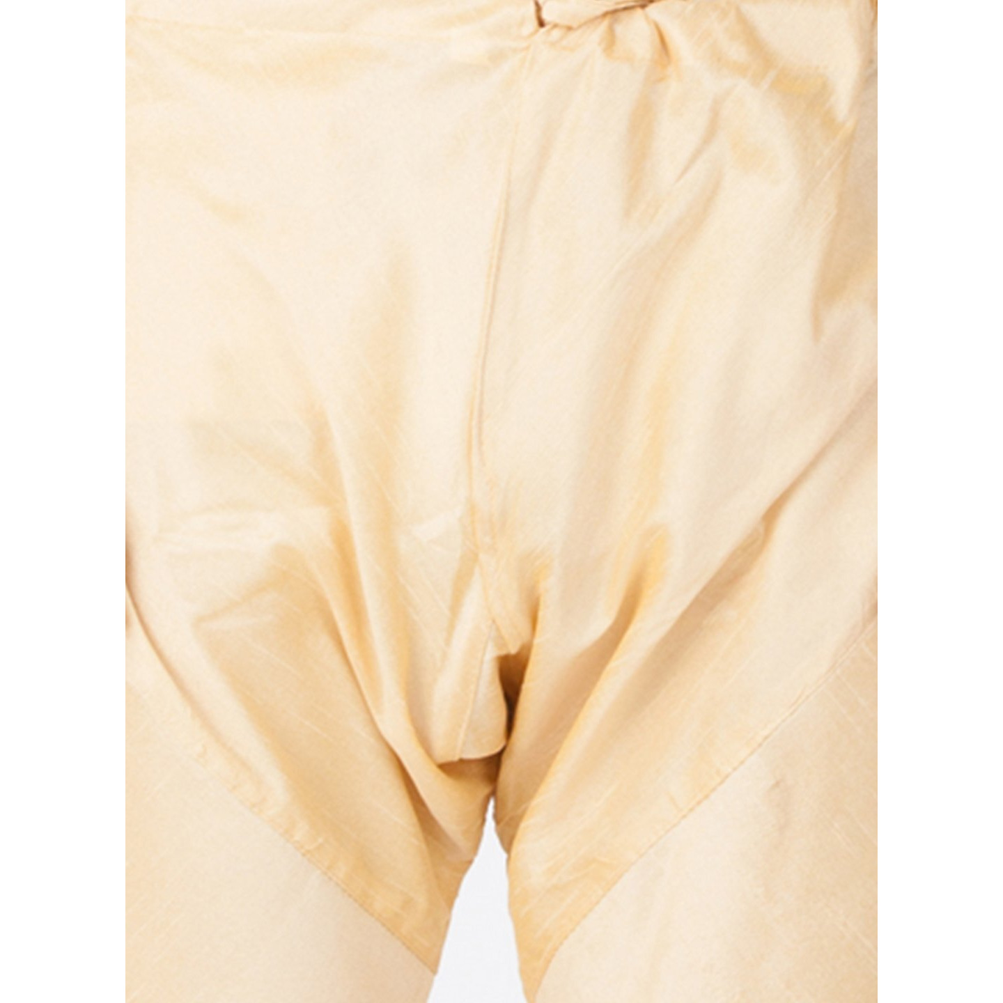 VASTRAMAY Men Cotton Silk Churidar Pyjama (Gold_VASMPGO_38)