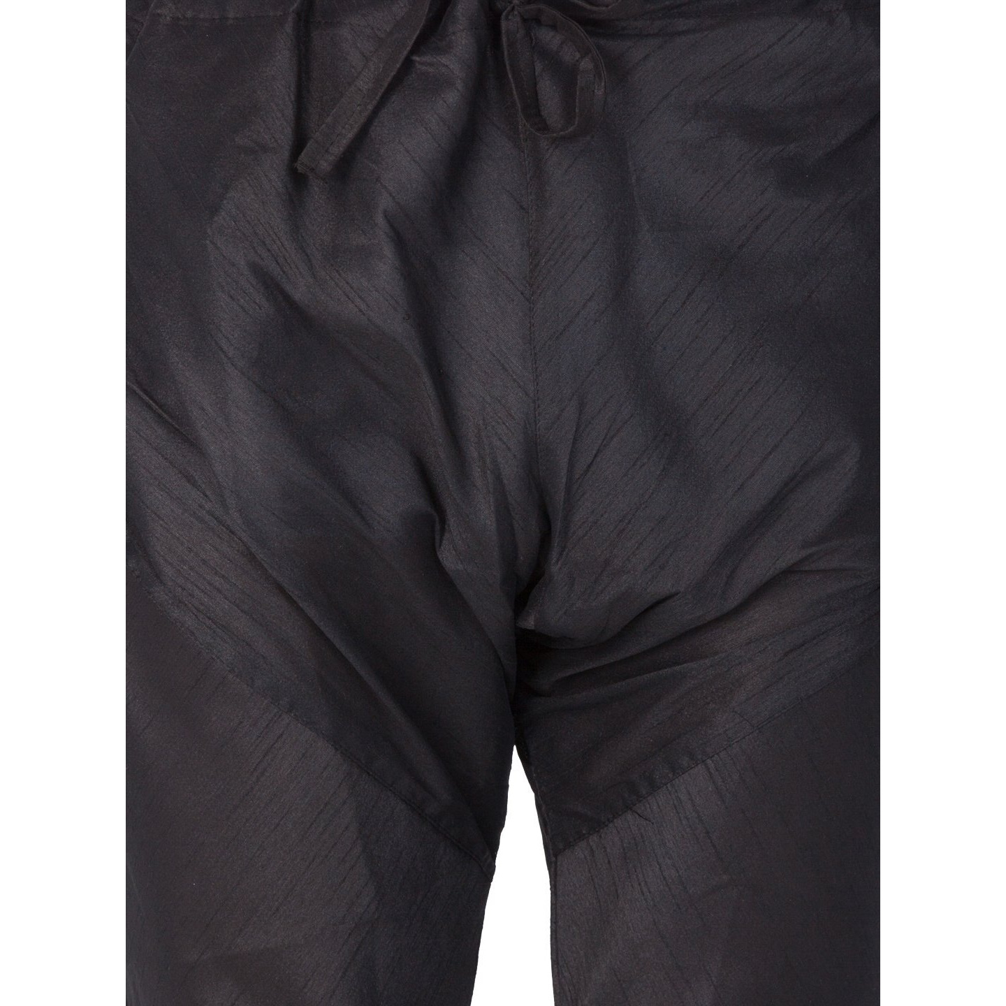 VASTRAMAY VM Mens Silk Blend Black Pyjama - Stylish Lounge Wear for Relaxation and Sleep | Regular Premium Cotton, Elastic Waist, and Classic Design for Ultimate Comfort_VASMPBL_44
