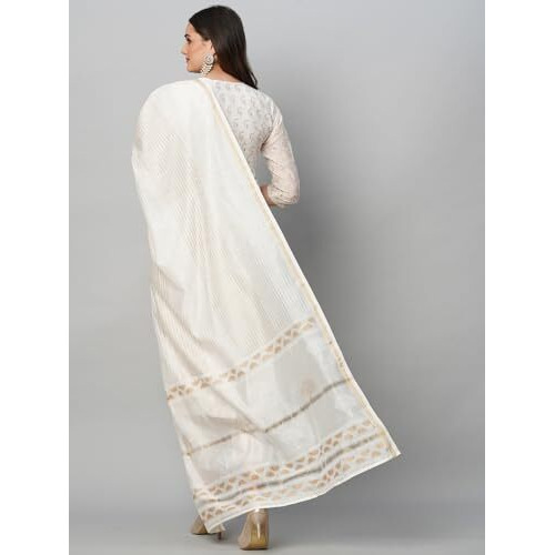 ANNI DESIGNER Women's Cotton Blend Straight Printed Kurta with Pant & Dupatta (Saligram Cream_3XL_Cream_XXX-Large)