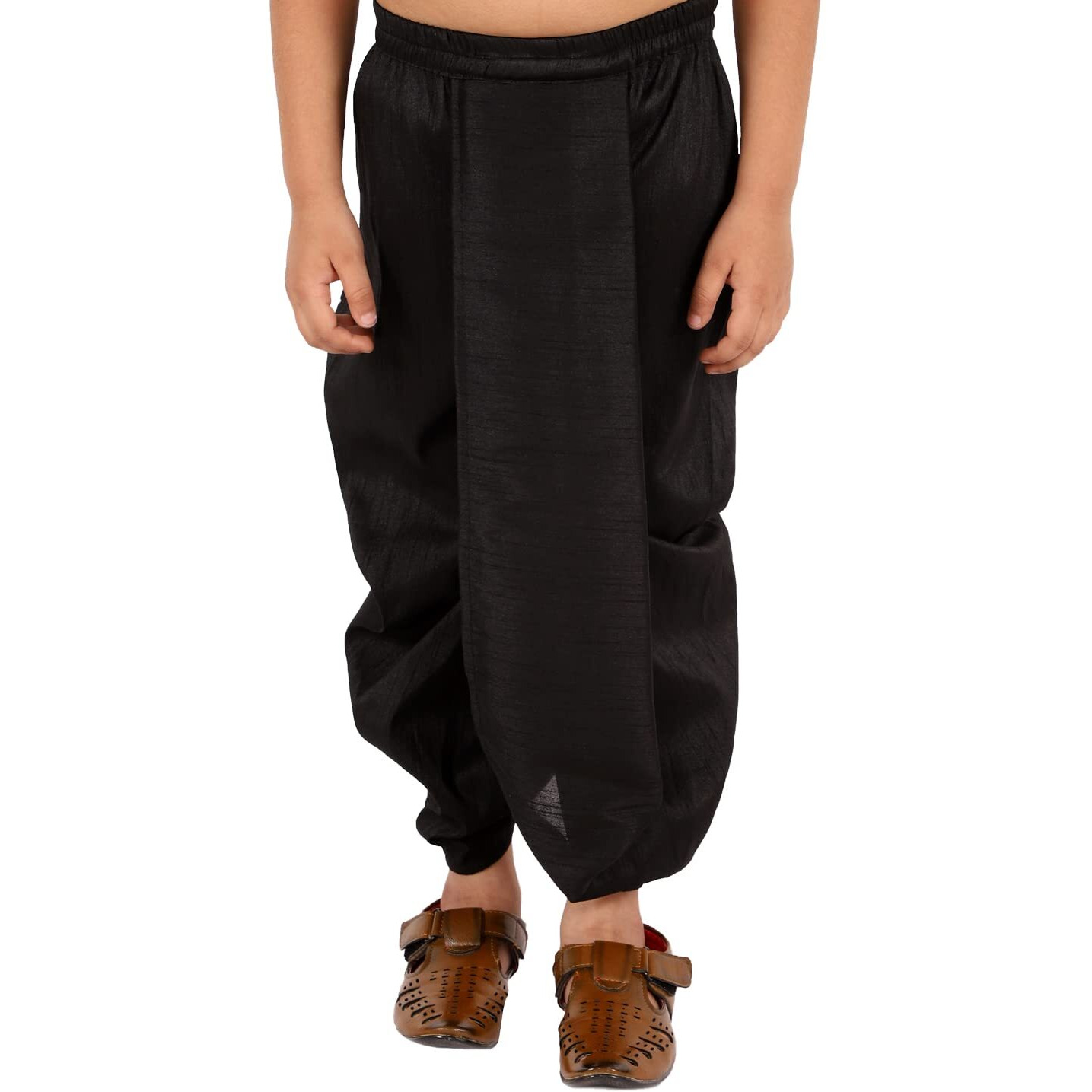 VASTRAMAY Boys' Black Traditional Dhoti_VASBDT001BL_20