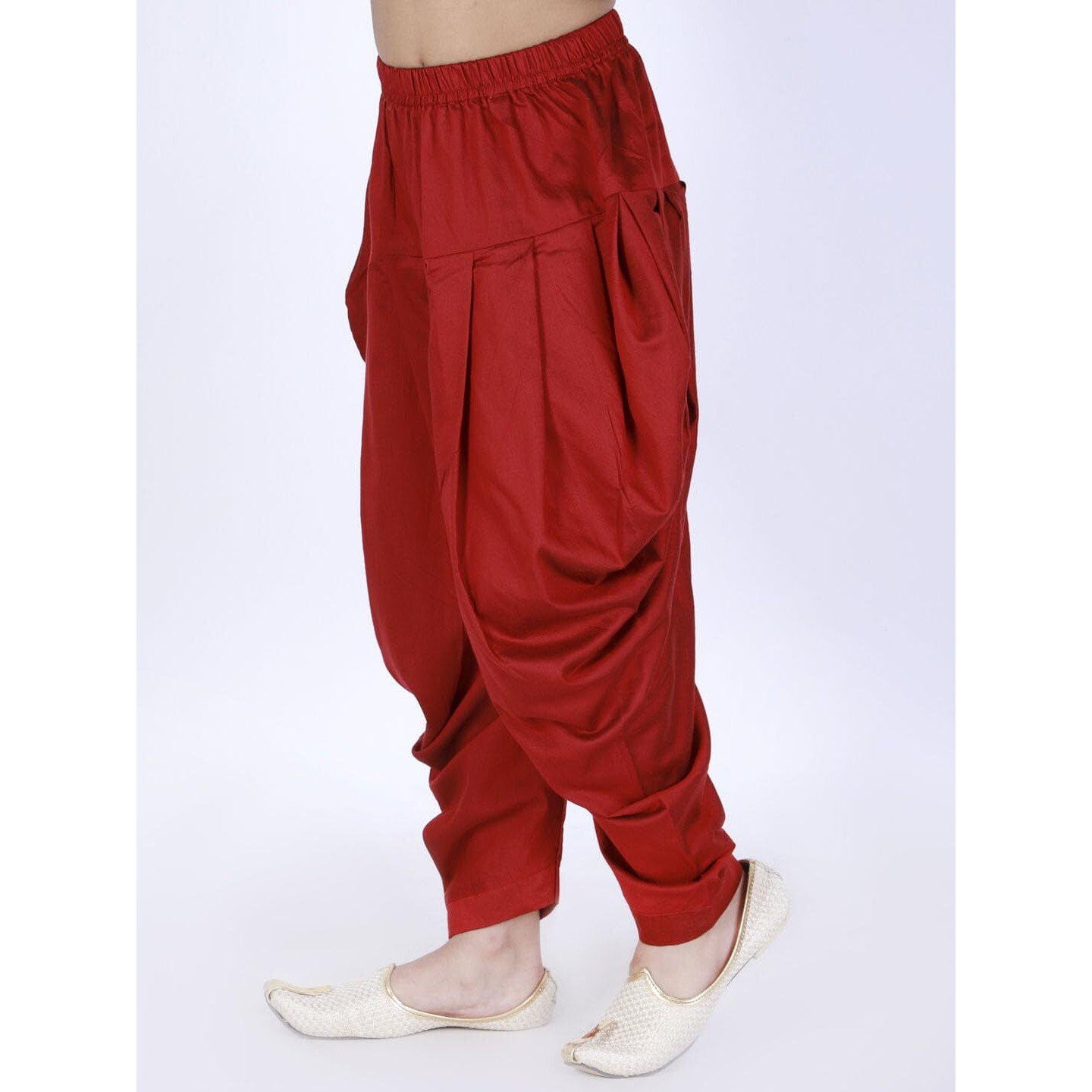 VASTRAMAY Boys' Maroon Dhoti_VASBCDMA_26