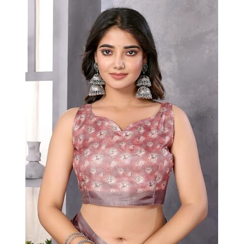 Yashika Women's Digital Print Art Silk Cotton Saree with Tassels and Golden Border - Lightweight and Elegant Ethnic Wear for Festive and Casual Occasions (AZ-YS-P3-PUSHPA 12)