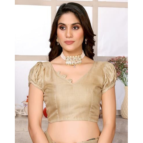 Yashika Women's Woven Latest Art Silk and Tassels Saree with Unstitched Blouse Material (AZ-YS-P1-NAFIZA-Parent_Chiku)