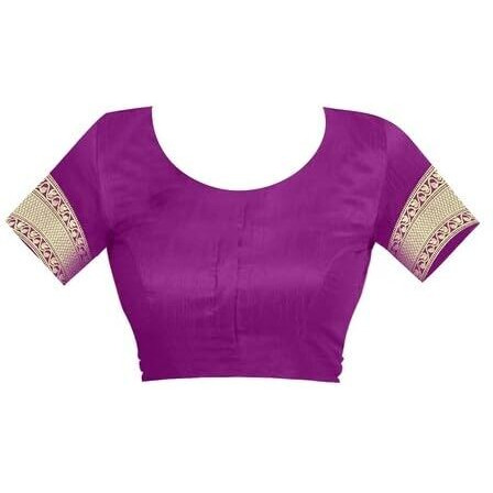 Yashika Women's Zari Woven Cotton Silk Jacquard Saree with Unstitched Blouse Material (AZ-YS-OG1-JESSY Purple