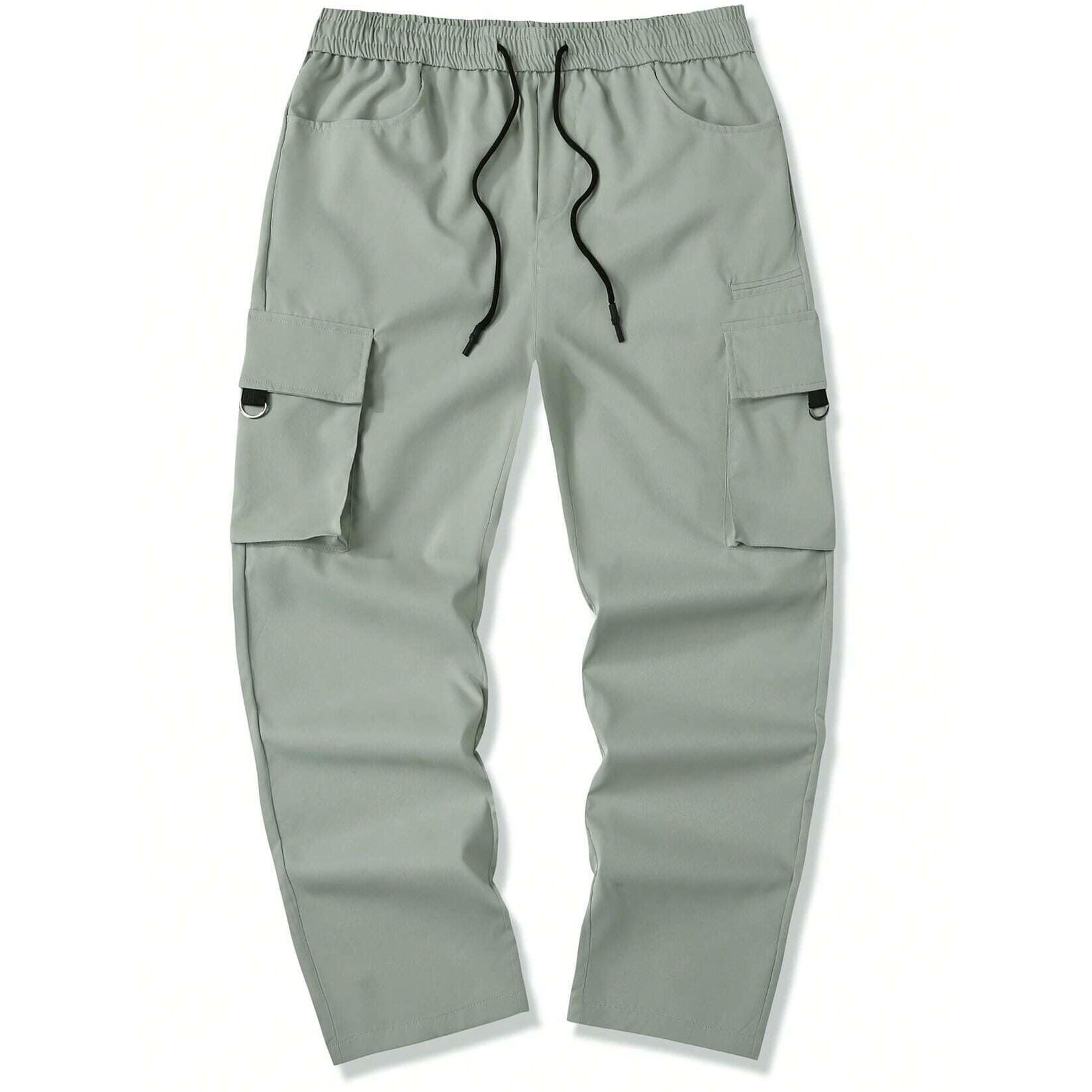 ANNI DESIGNER Men's Pure Cotton Casual Regular Fit Cargo with 4 Pockets (Kargo Pista_L_Pista_Large)
