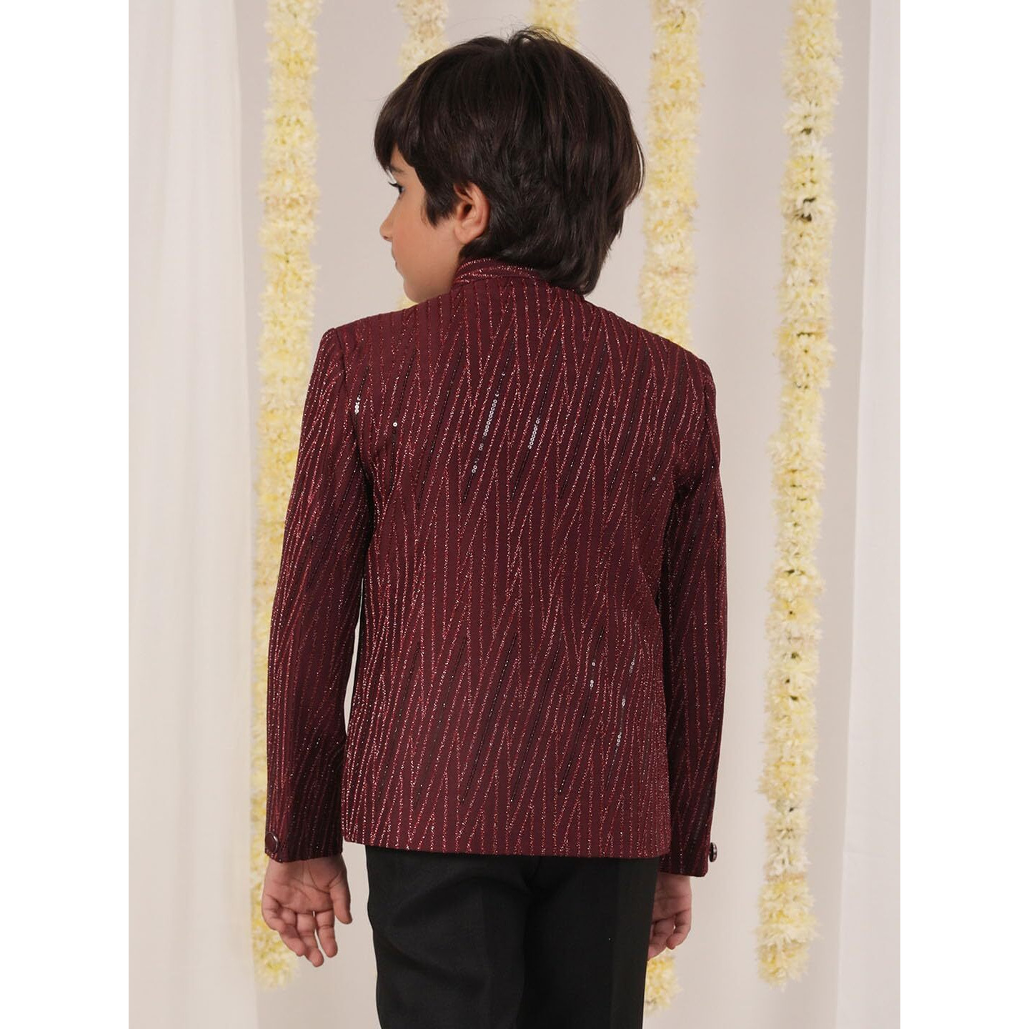 VASTRAMAY Boys' Maroon Jodhpuri_VASBJP039MA_20