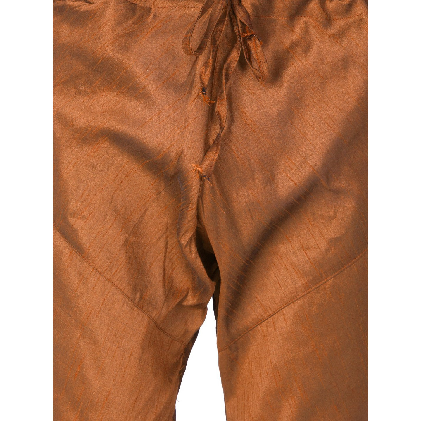 VASTRAMAY Men Cotton Silk Churidar Pyjama (Coffee_VASMPCO_44)