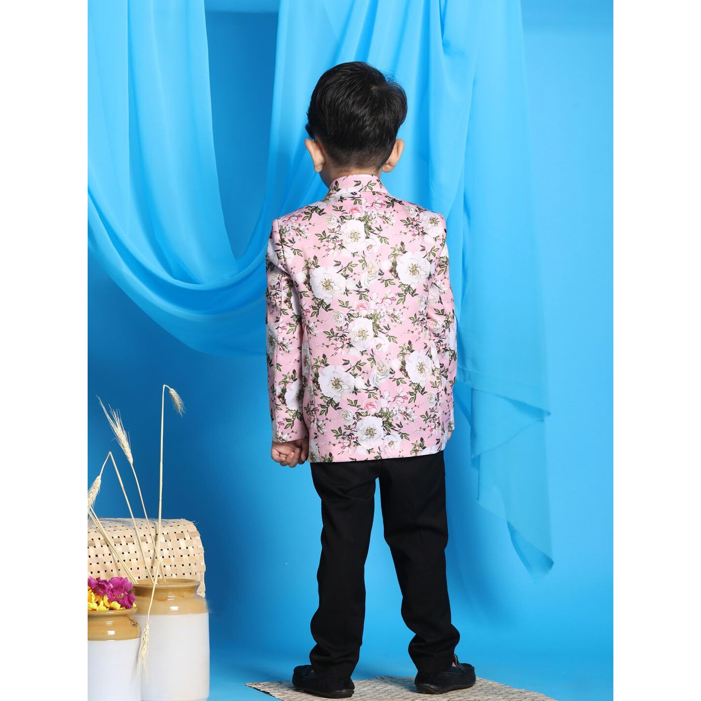 VASTRAMAY Boys' Pink Blazer_VASBCT007PN_36