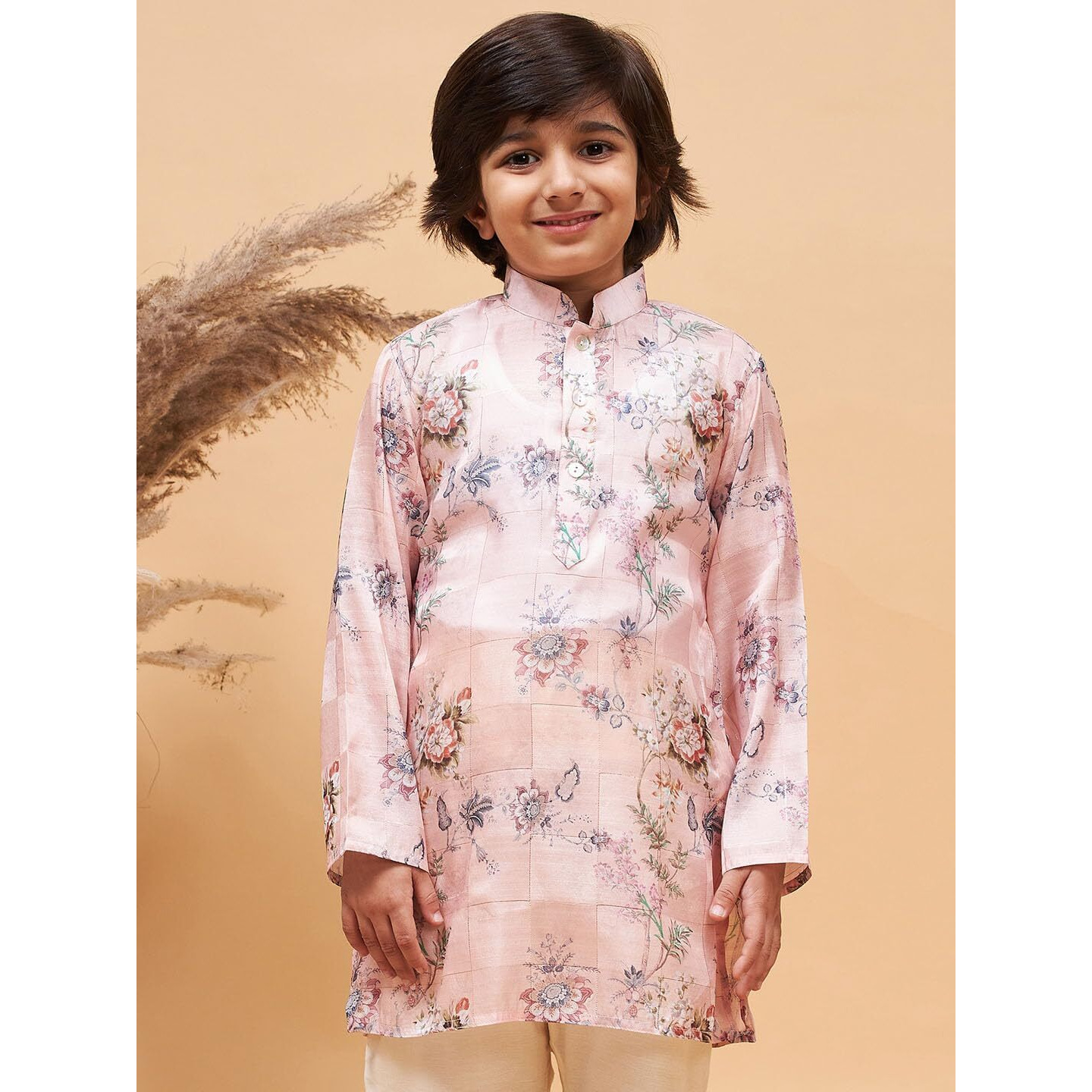 VASTRAMAY Boys' Pink Kurta_VASBK137_28