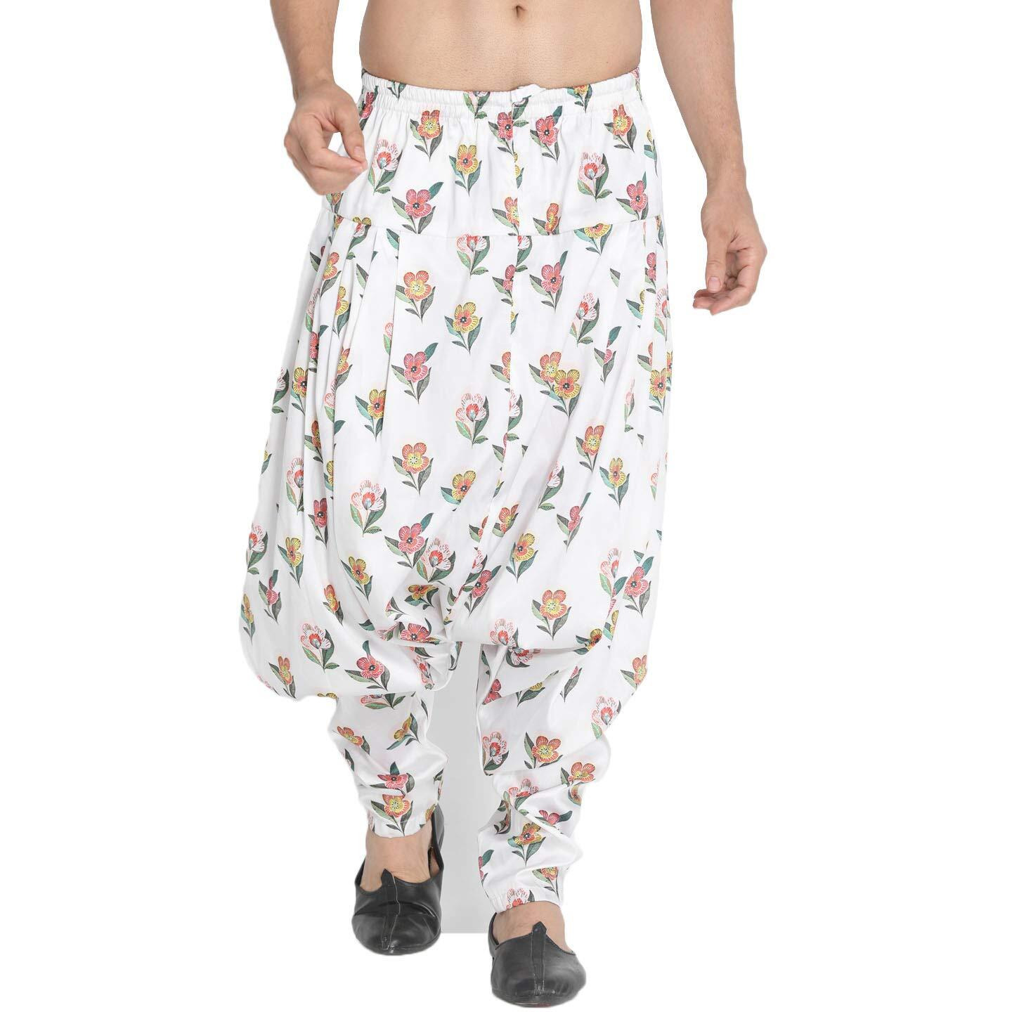 VASTRAMAY Men's Beige Cotton Lycra Pyjama_VASMPHP001_F