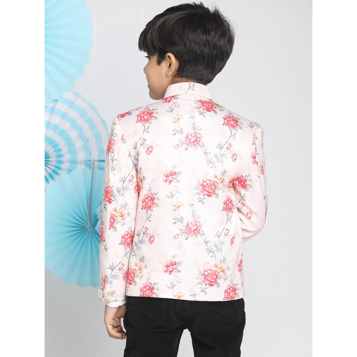 VASTRAMAY Boys' Multicolor-Base-Peach Jodhpuri_VASBJP002PH_20