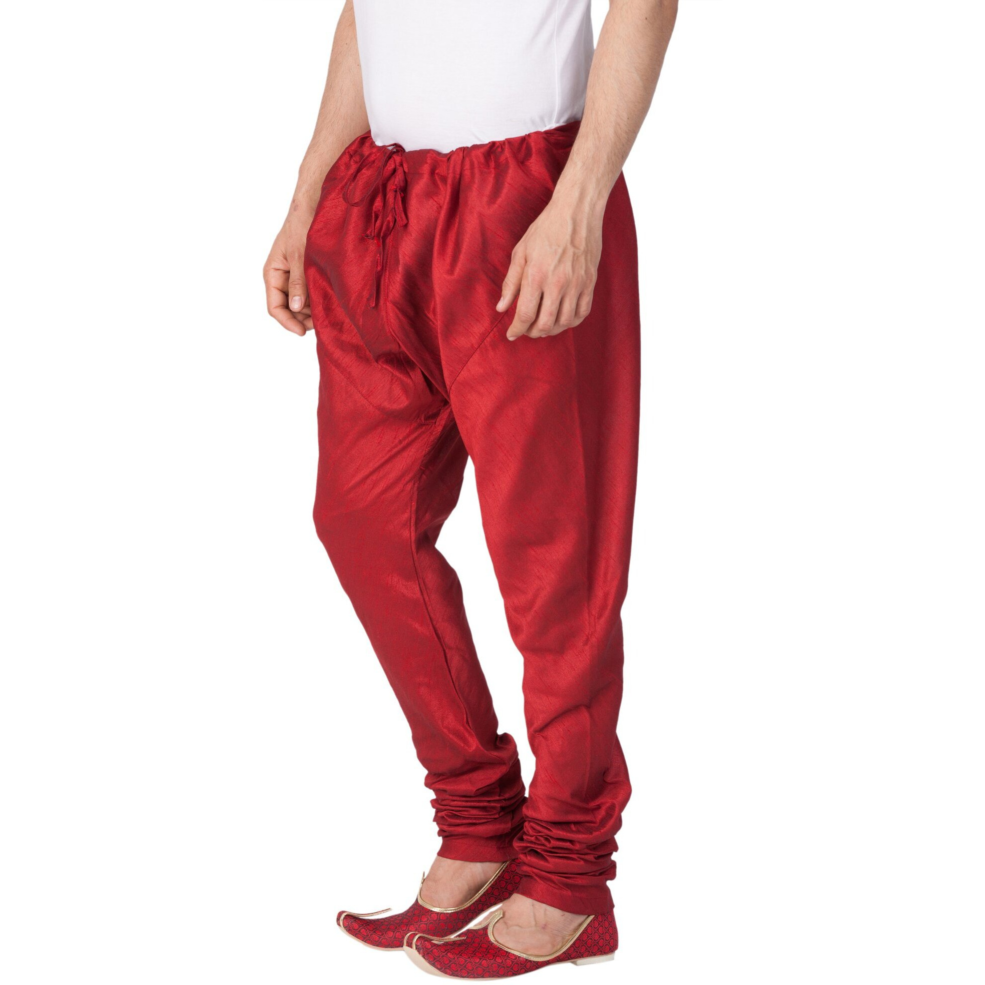 VASTRAMAY Mens Cotton Silk Regular (Maroon_VASMPMA_46)