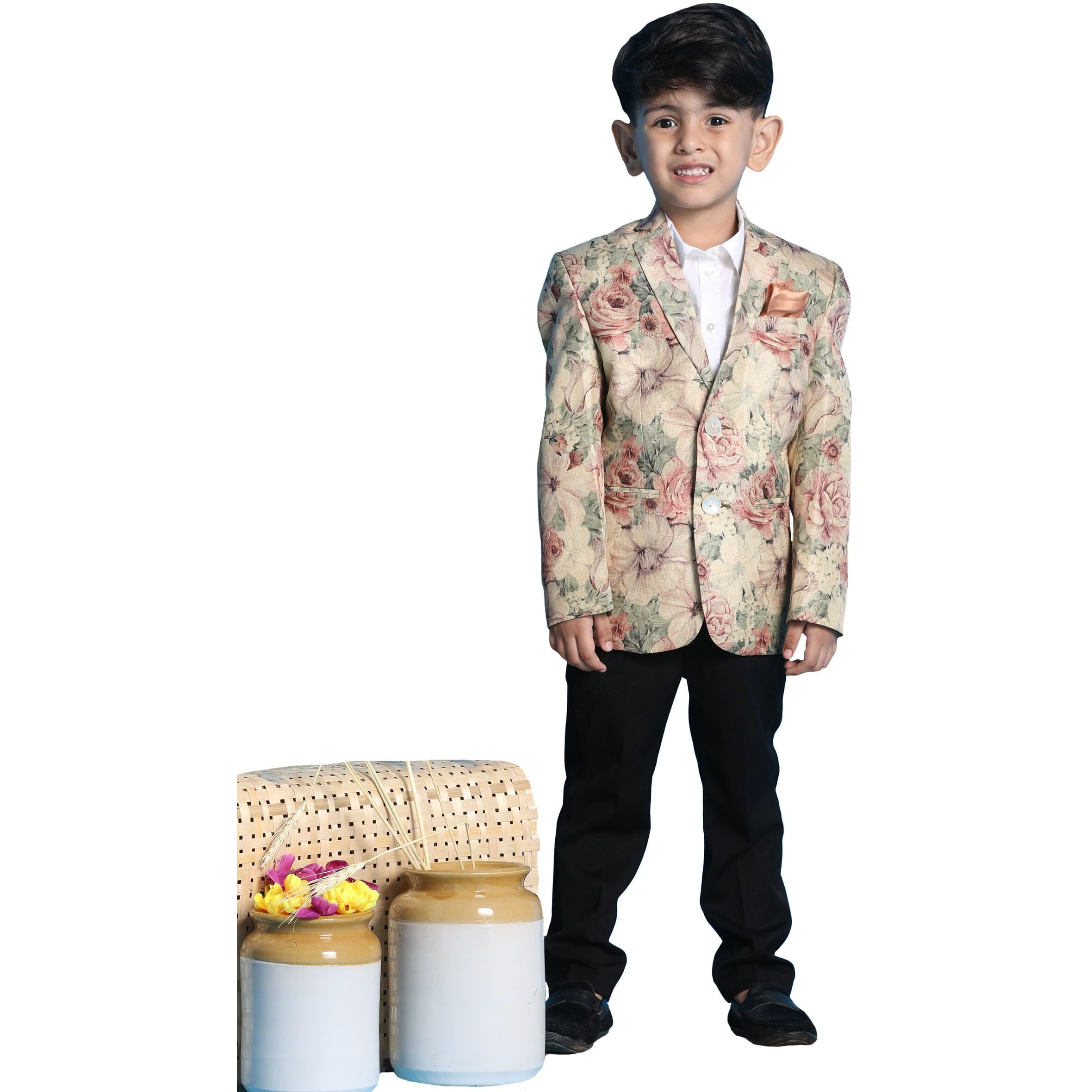 VASTRAMAY Boys' Brown Blazer_VASBCT010_20