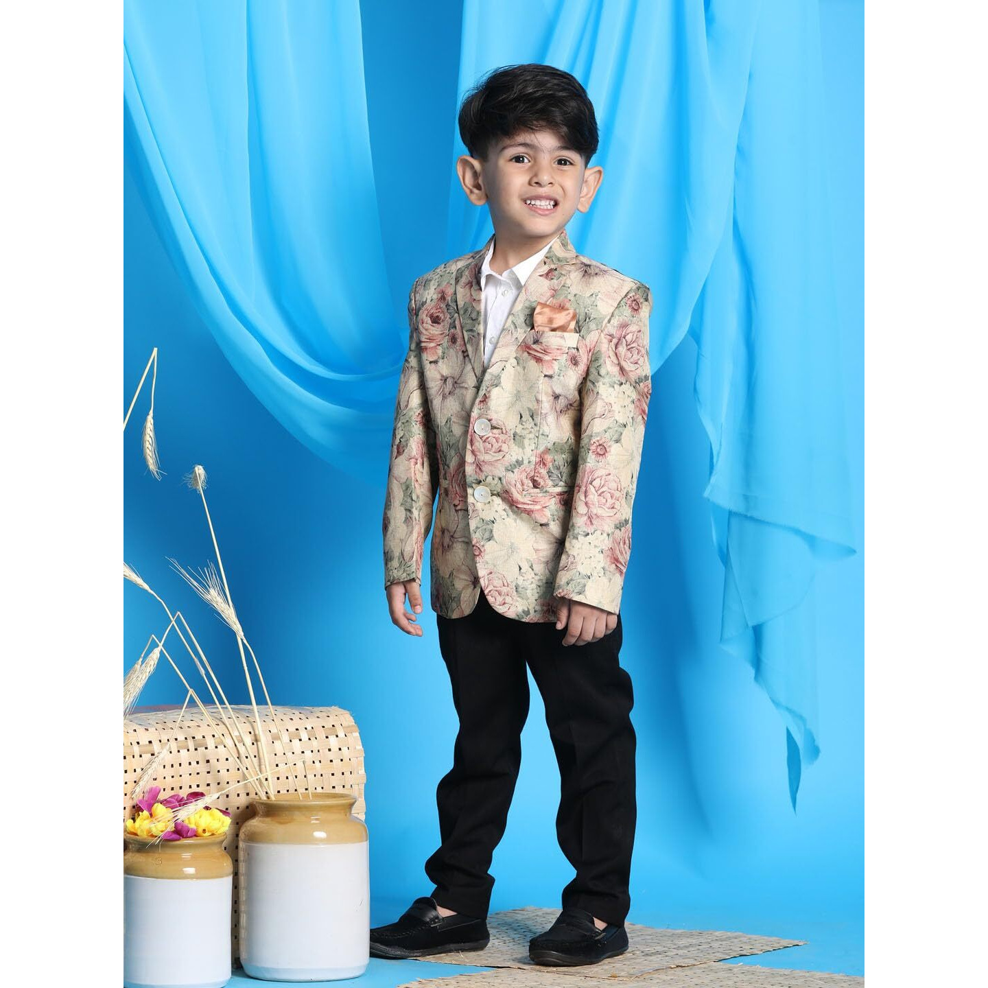 VASTRAMAY Boys' Brown Blazer_VASBCT010_20