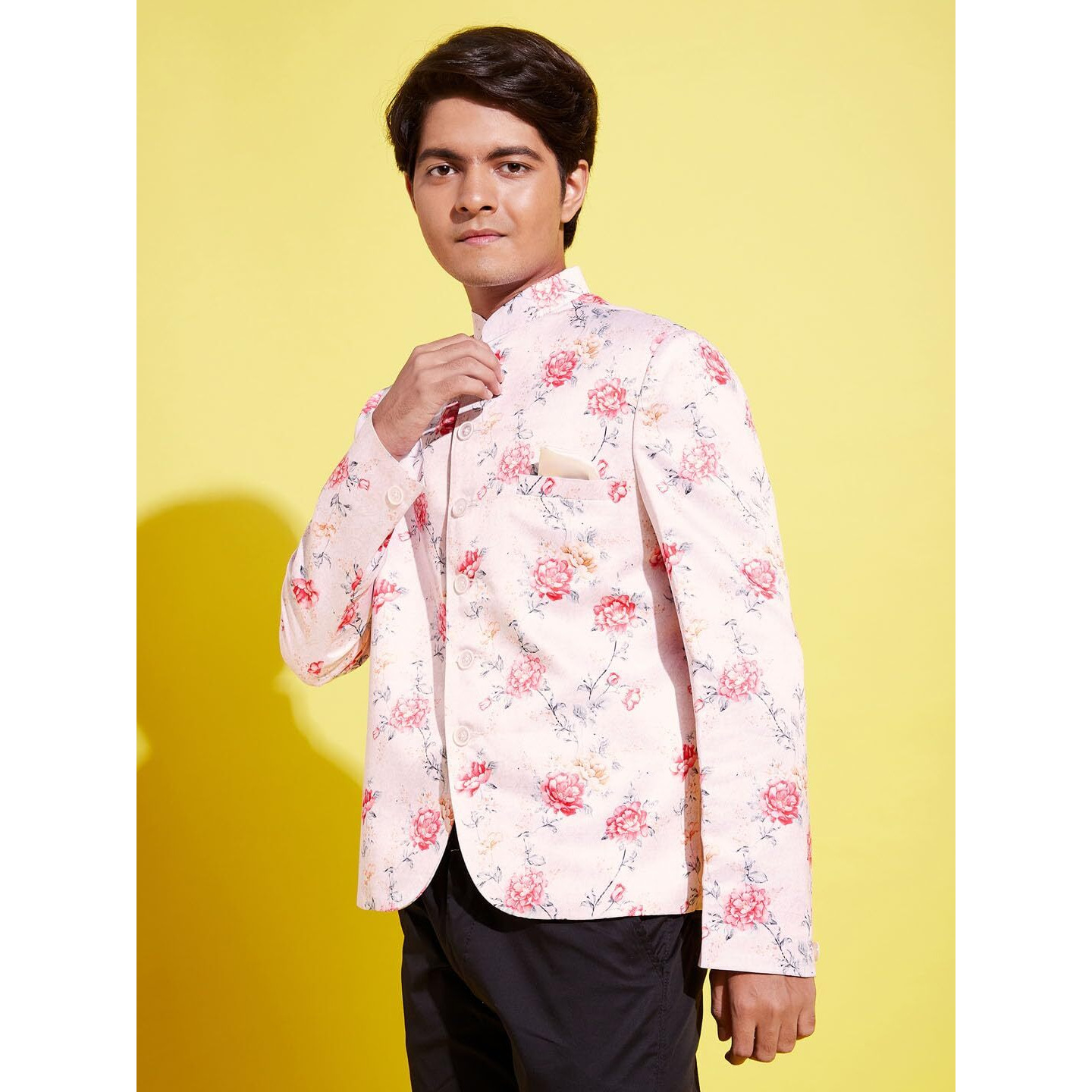 VASTRAMAY YUVA Boys' Multicolor-Base-Peach Jodhpuri_VYUVBJP002PH_36