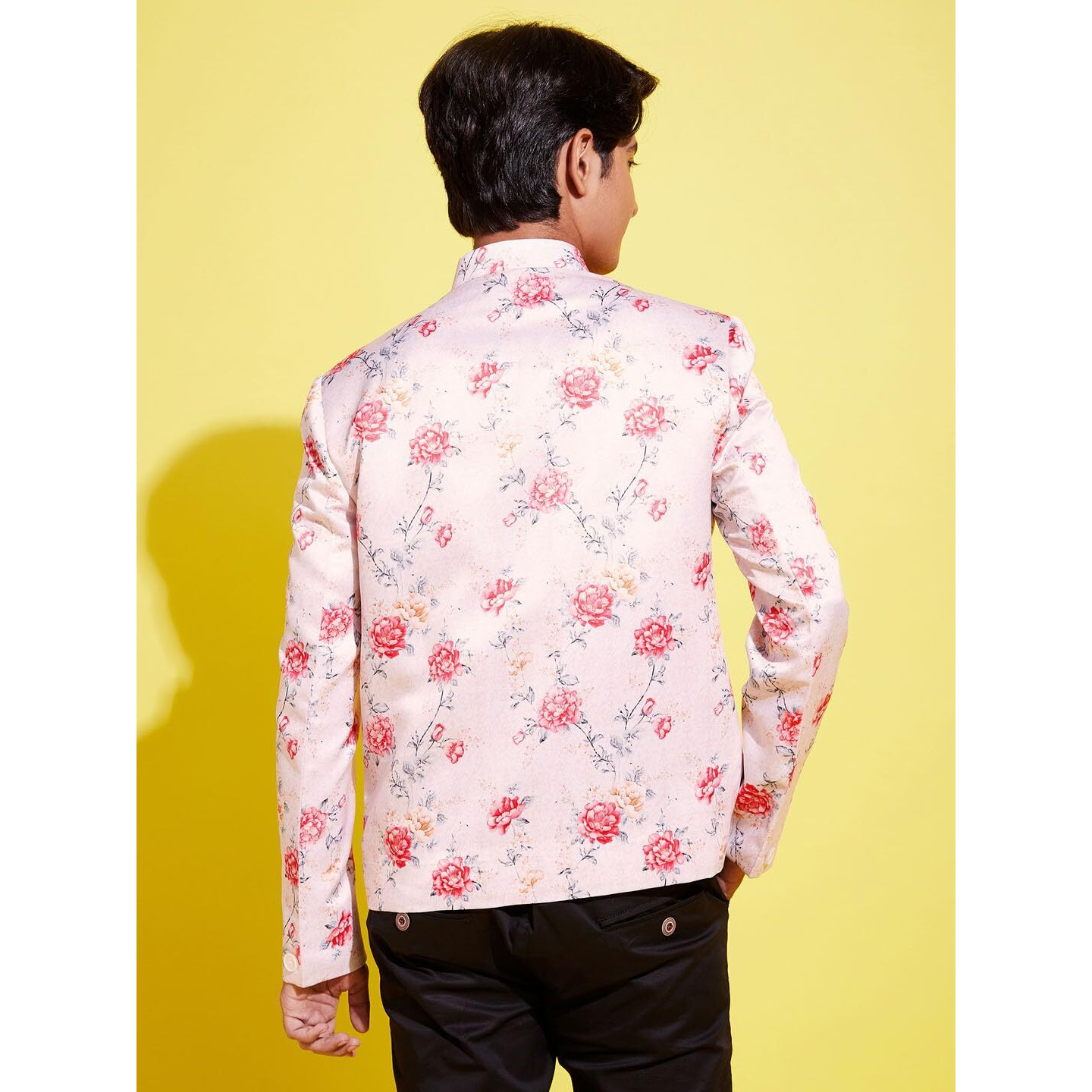 VASTRAMAY YUVA Boys' Multicolor-Base-Peach Jodhpuri_VYUVBJP002PH_36