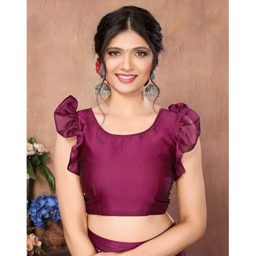 Yashika Women's Woven Printed Heavy Georgette Saree with Blouse Material (AZ-YS-P1-BHARGVI-Parent_Purple)