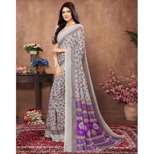 Yashika Woven Linen Blend Women's Saree (AZ-YS-P1-COLORFUL-VEDANSHI-Parent_Grey 02)