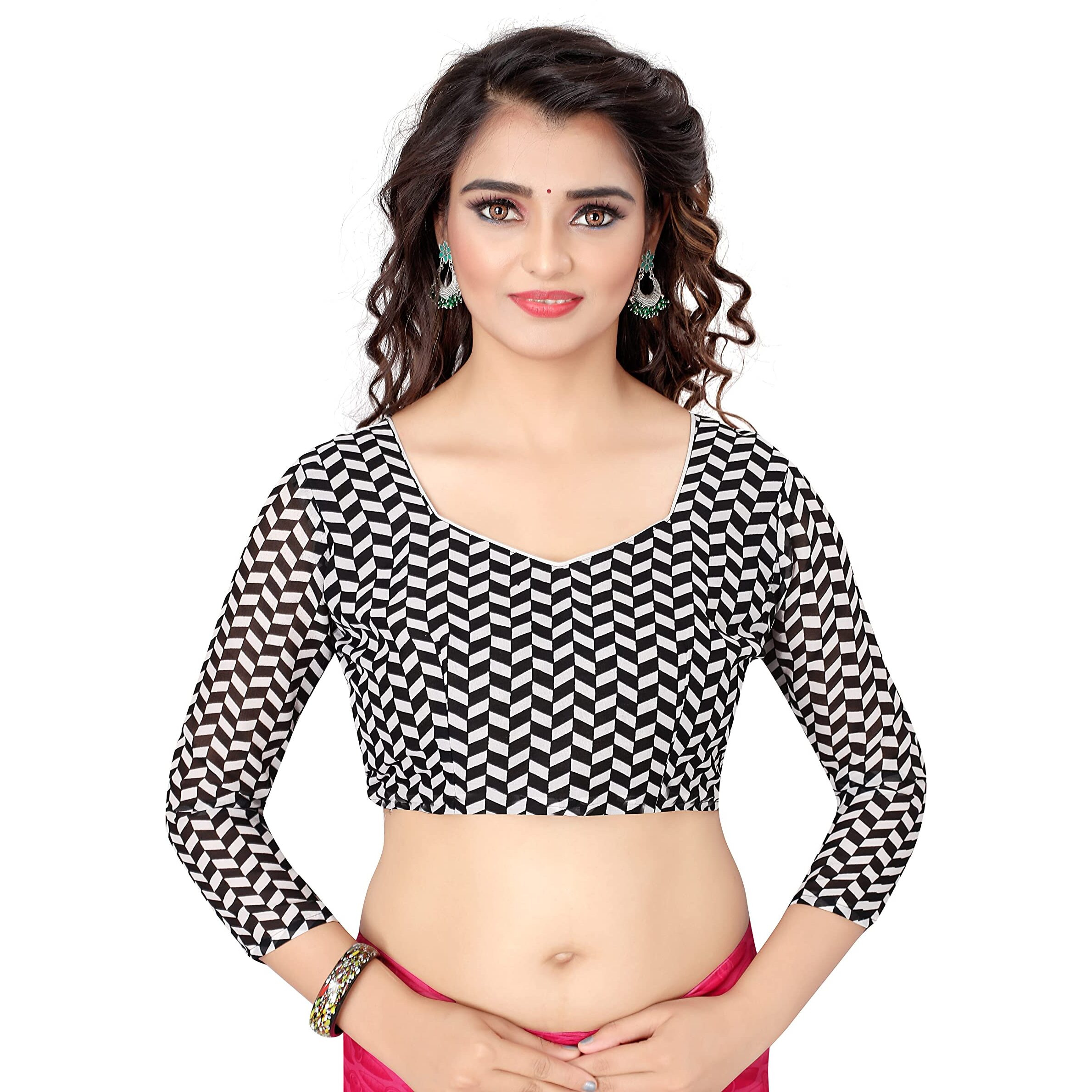 Yashika Women's Pure Georgette Saree Combo (PIKU Pink_Half Ink_Grey)