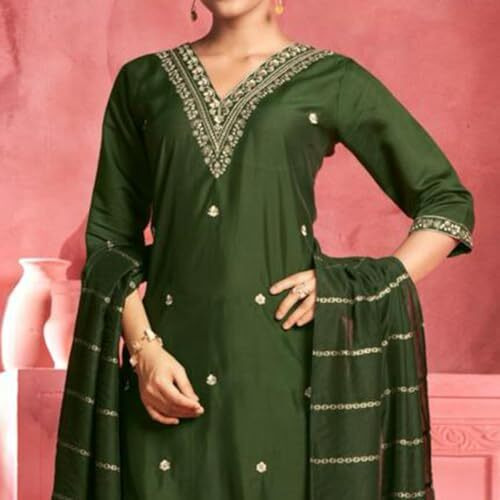 Yashika Women's Cotton Kurta Set (AZ-YS-OG-KS2106-XXL_Green