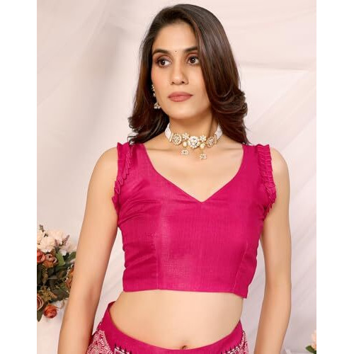 Yashika Women's Woven Latest Art Silk and Tassels Saree with Unstitched Blouse Material (AZ-YS-P1-NAFIZA-Parent_Pink)