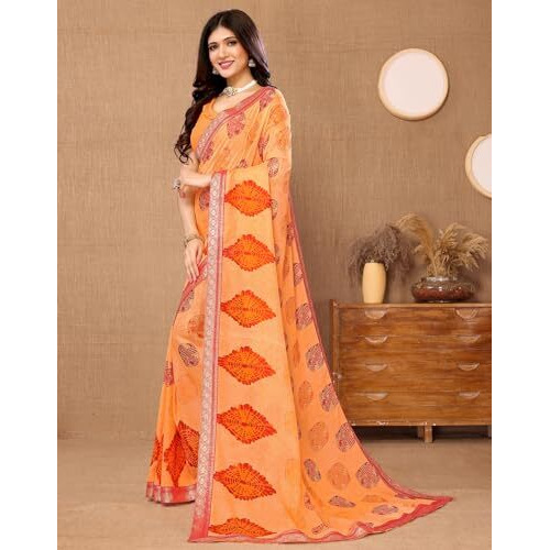 Yashika Woven Georgette Women's Saree (AZ-YS-P1-KUSUM-NAINA-SOMIYA-Parent_Orange)
